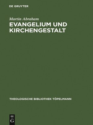 cover image of Evangelium und Kirchengestalt